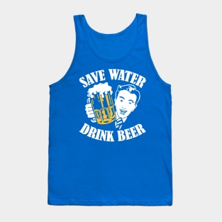 save water drink beer 3 Tank Top